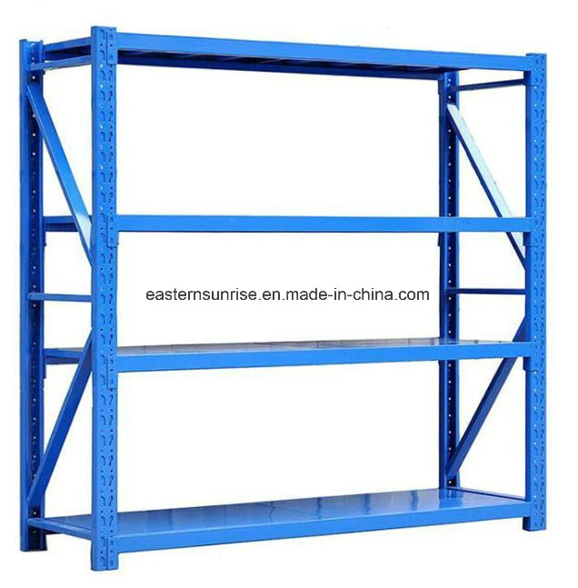 4 Layers Heavy Duty Steel Pallet Storage Shelf, Height Adjustable Warehouse Industrial Racking