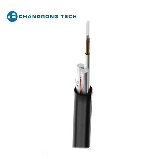 Outdoor Single/Double Jacket Aerial 2 to 144 Core Sm G652D Self-Supporting Fiber Optic ADSS Cable