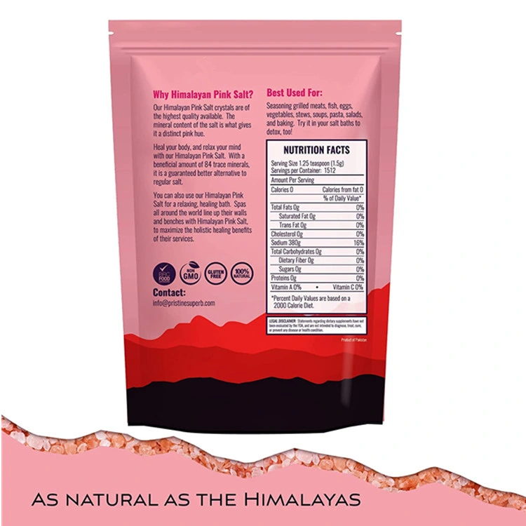 Natural Organic Private Label Premium Rosa Himalaya Salz für grobe Körnung