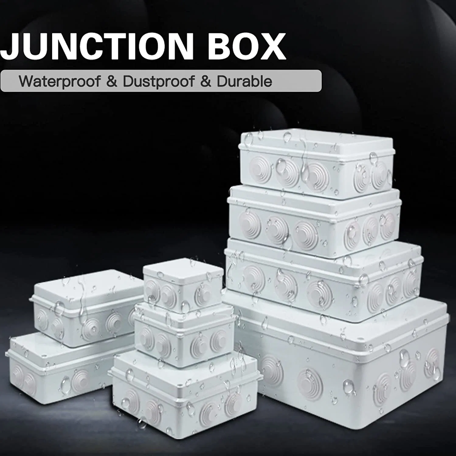 Kt 180X80X70 IP67 Plastic Waterproof Electrical Junction Boxes