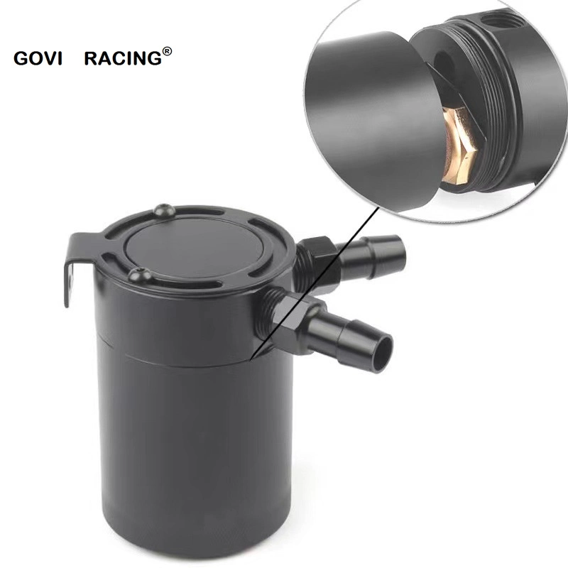 2-Port Universal Oil Catch Can Tank Racing desconcertado