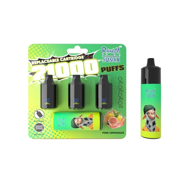 2023 Nova chegada Randm Sunax 21000 tornado 7000 9000 10K Puffs VOME Monster Vape e-cigarro descartável Vape China Atacado