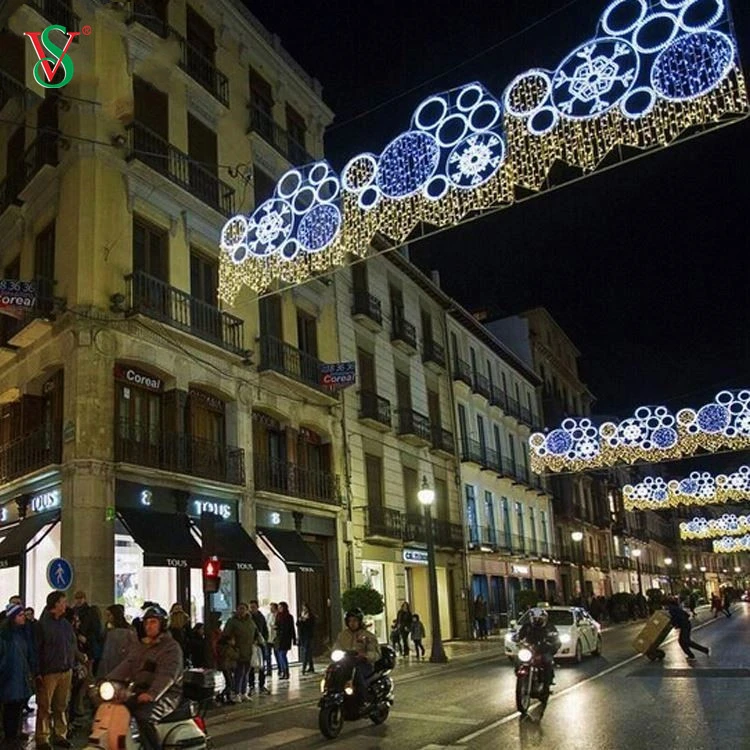 LED 2D de la rue de plein air Décoration de lampe de pôle pour la fête