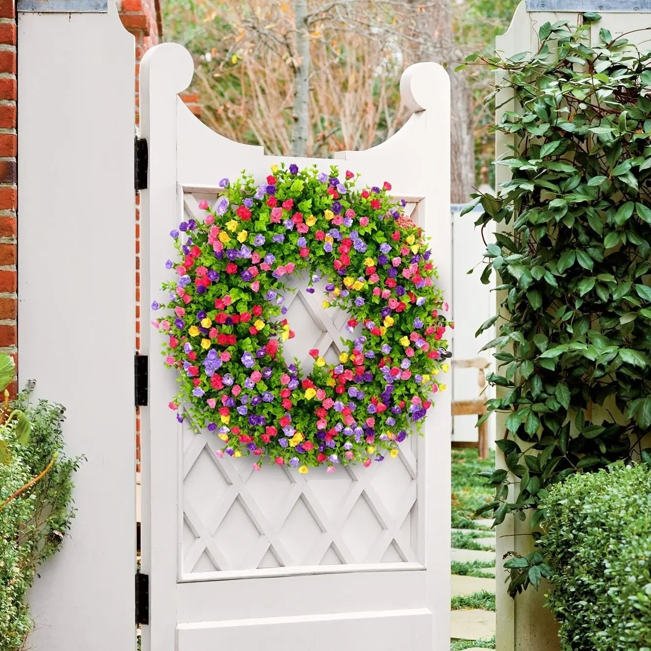 Gaines de livraison de décoration pour les États-Unis et les partis européens, rose artificielle de soie Couronne de fleurs