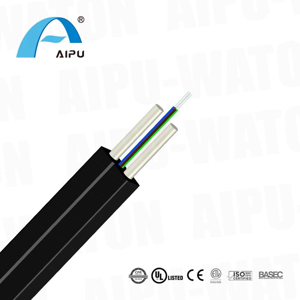 Indoor FTTH Bow-Type Drop Cable Single/Multi Mode 1core 2core Gjxh/GJXFH Optical Cable