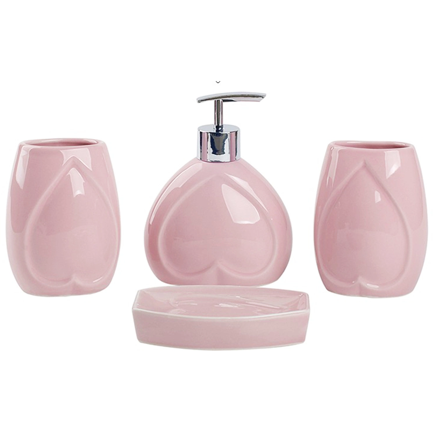 Moderno diseño de lujo Hotel Home Ceramic Baño Holder Set