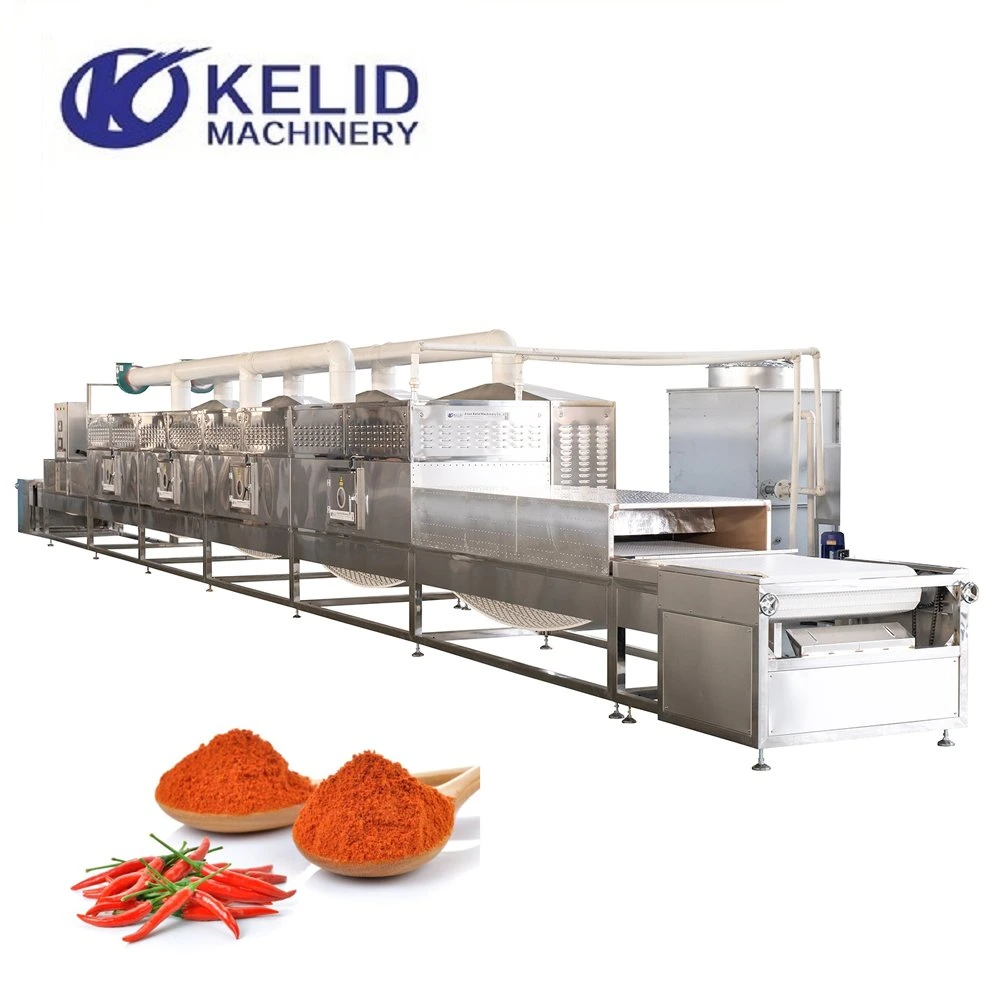 Dried Vegetables Spring Onion Powder Microwave Sterilization Equipment