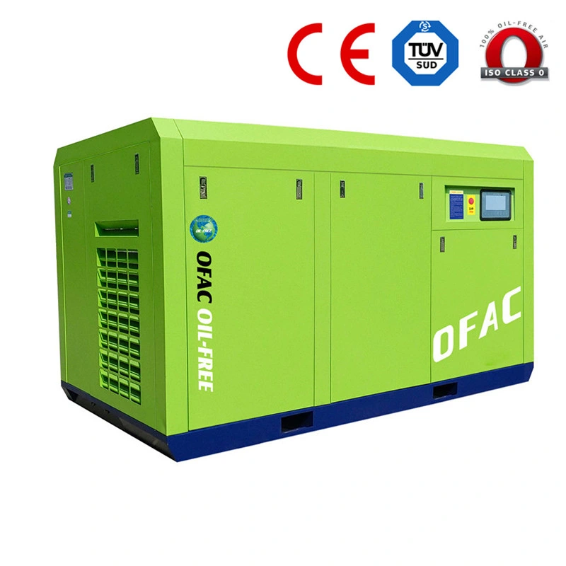 Oil-Free Integrated High Efficiency Screw and Piston Air Compressor Industrial Compressor Oil Less 6/8/10/12/16m^3/Min 40 Bar