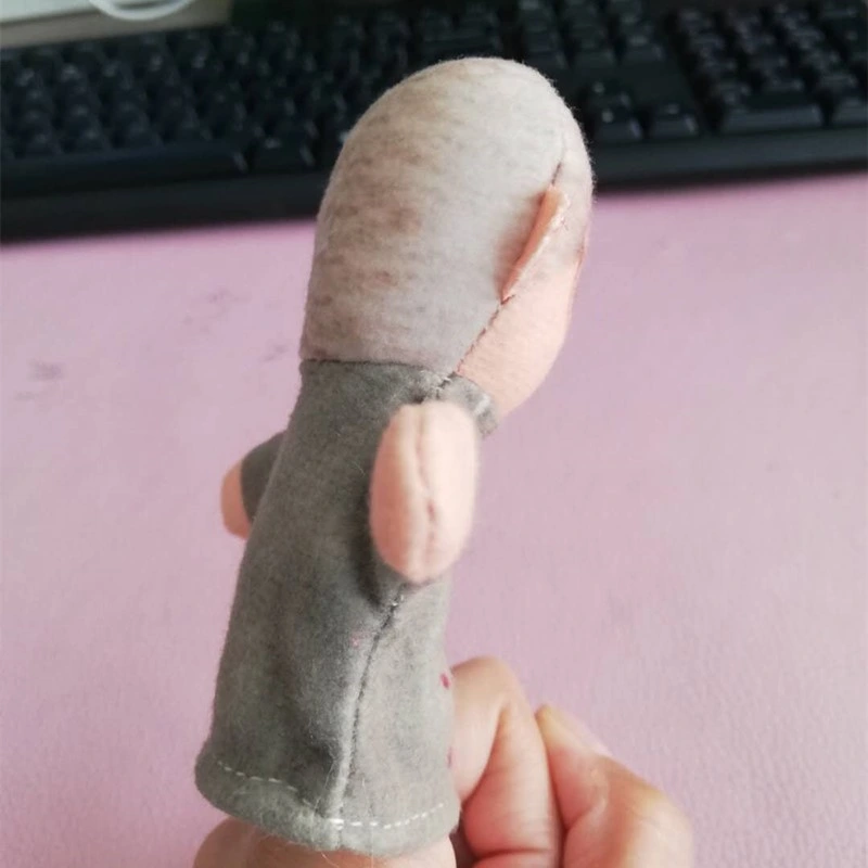 Family Member Custom Person Finger Doll Plush Finger Puppet for Children