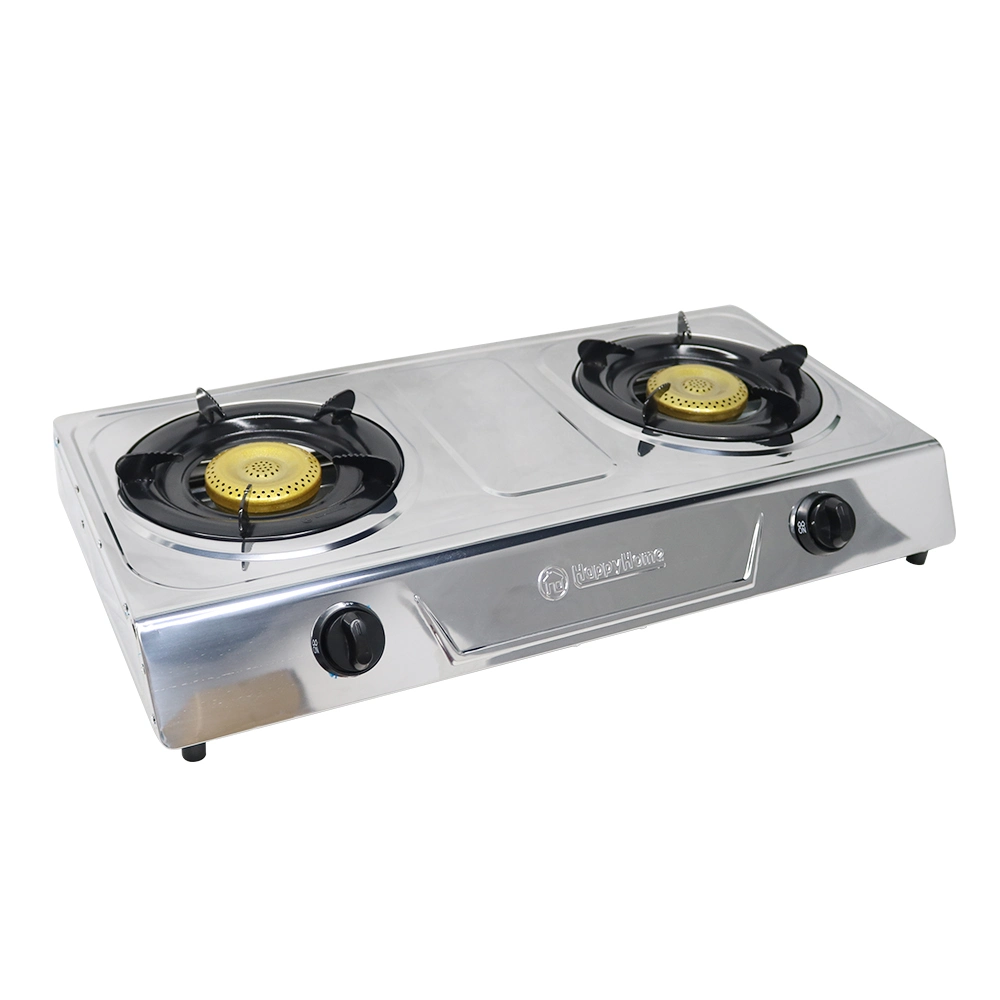 2 Burner Potner Popular Staffe Steel Tabletop Gas Stove