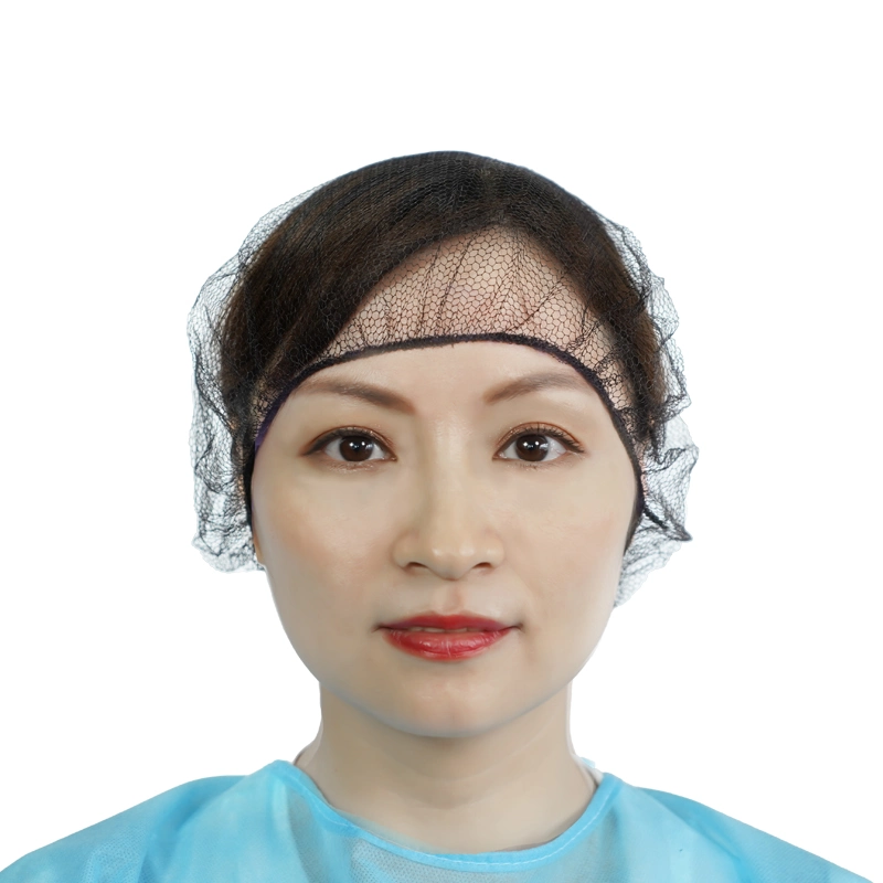 Disposable Hair Net Round Cap with Different Size and Thickness for Protecting The Workers From The Dust, Pollution and Hair