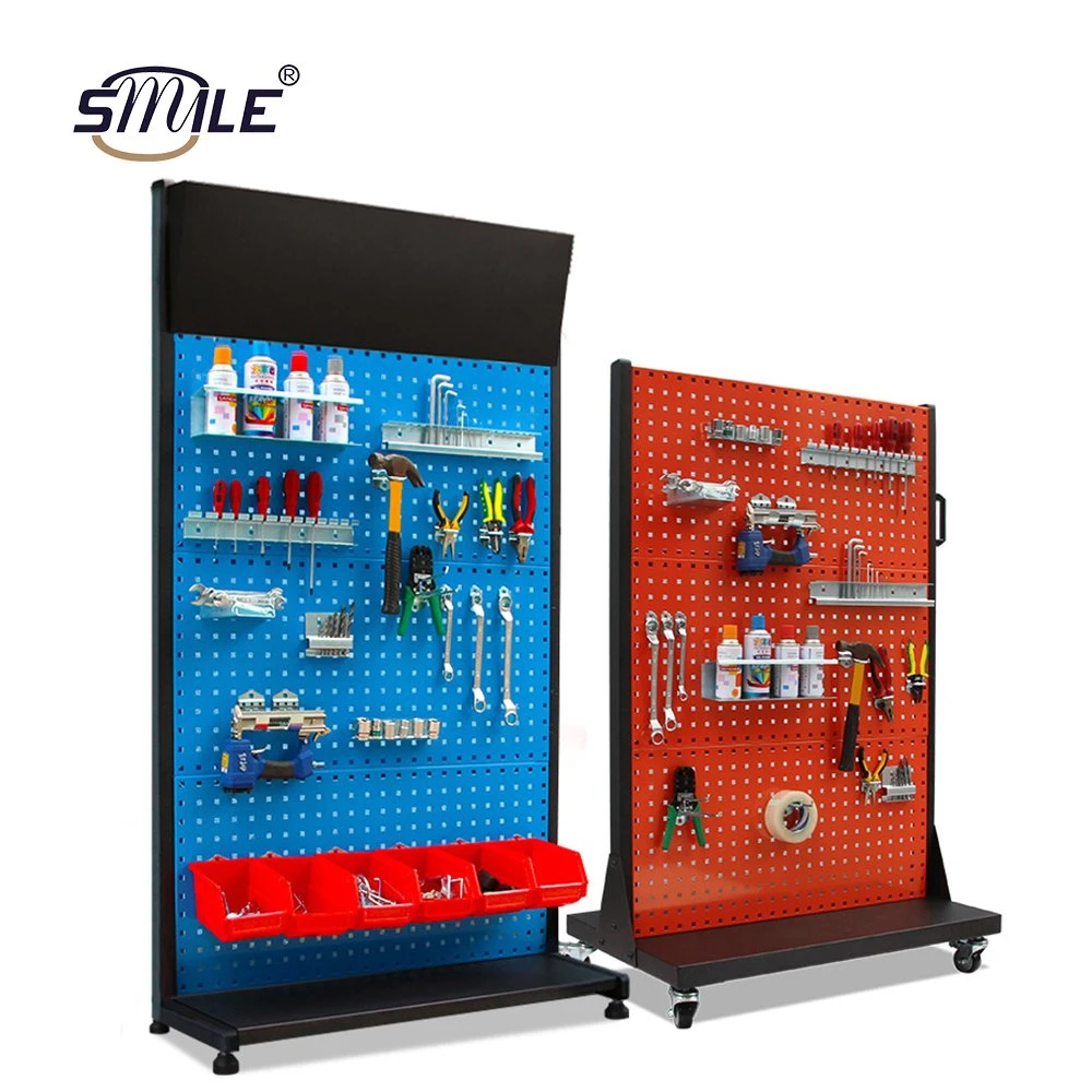 Smile OEM Hardware Rack Pegboard Metal Floor Display