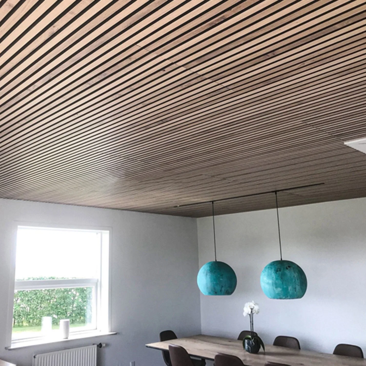 Sound Absorbing Akupanels Pet Felt Wood Veneer Slat Wall Panels for Decoration