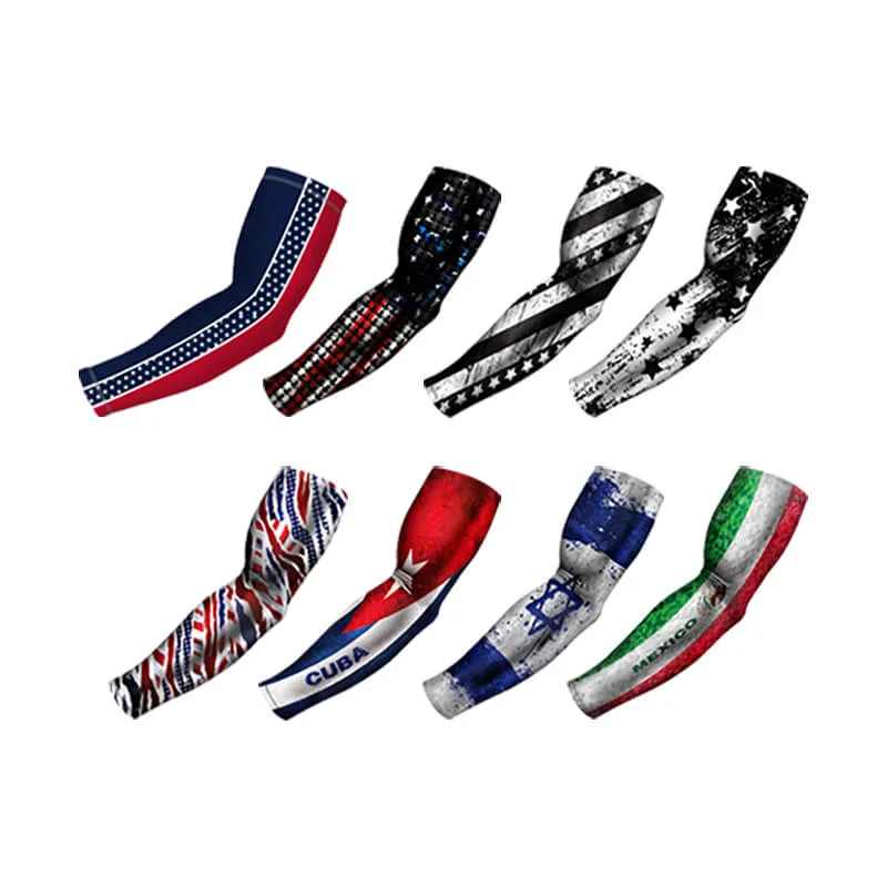 Factory Arm Warmers Custom Printed Best UV Arm Sleeves Cycling Singapore