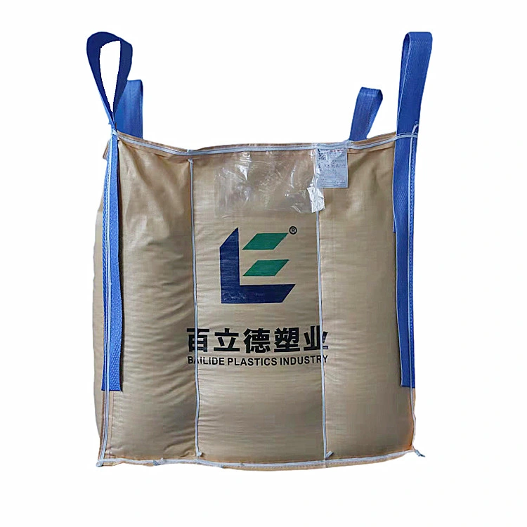 1250kgs Baffle Super Bag Sling 1.5ton Bag Jumbo Bag UV Coated FIBC Big 2000kg Tote Bag Super Sack Q Bulk Bag for Chemical Sand Cement Firewood Bag