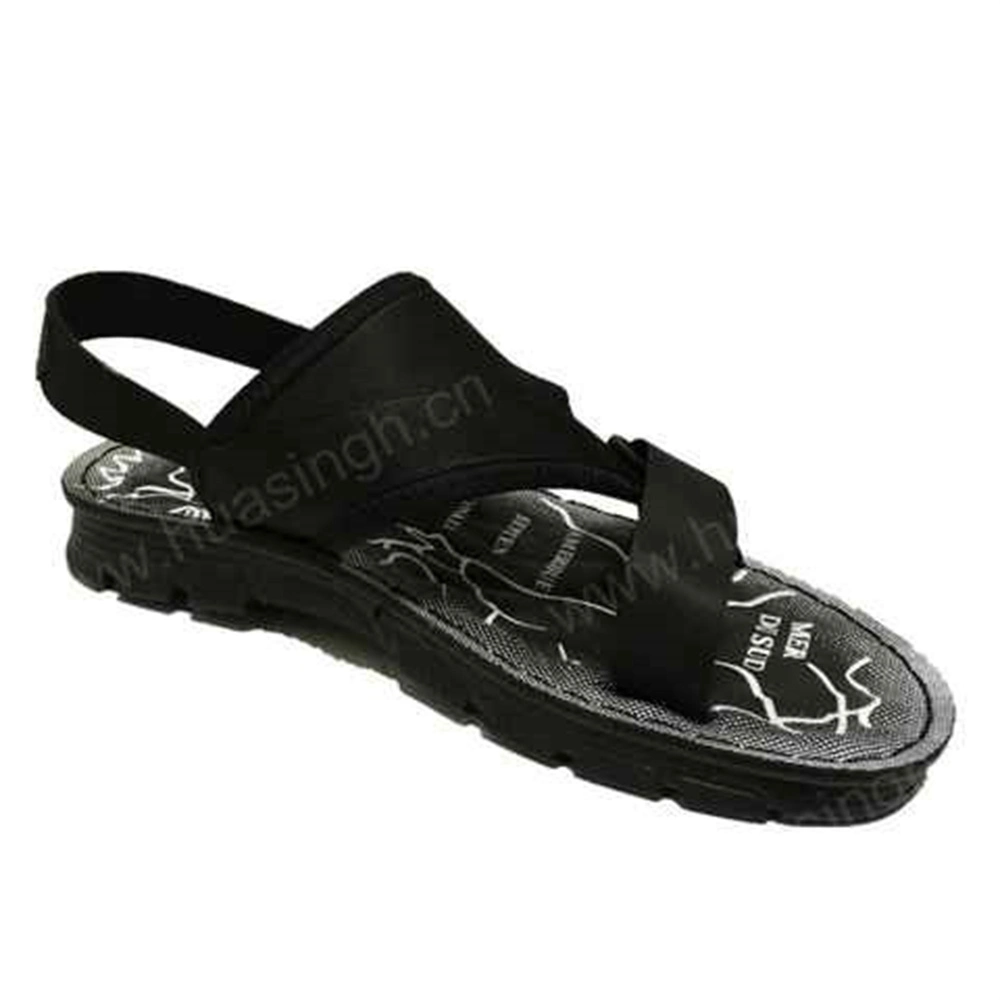 Gww, Marché africain Chaussure de plage pour hommes résistante à la transpiration, en cuir PU, sandale à bout carré Hsw047 à prix abordable.