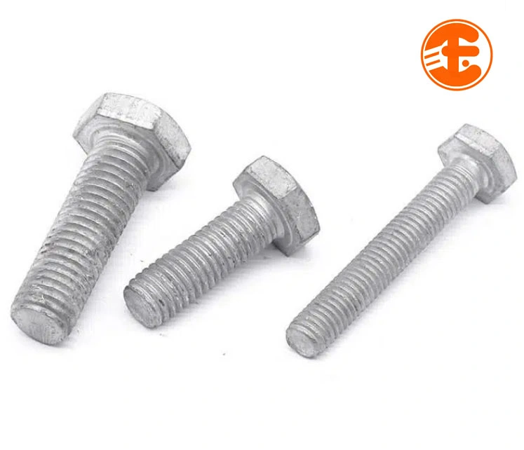 DIN931/933/934 Stainless Carbon Steel Zinc Plated Galnavized HDG Hexagon Head Bolt