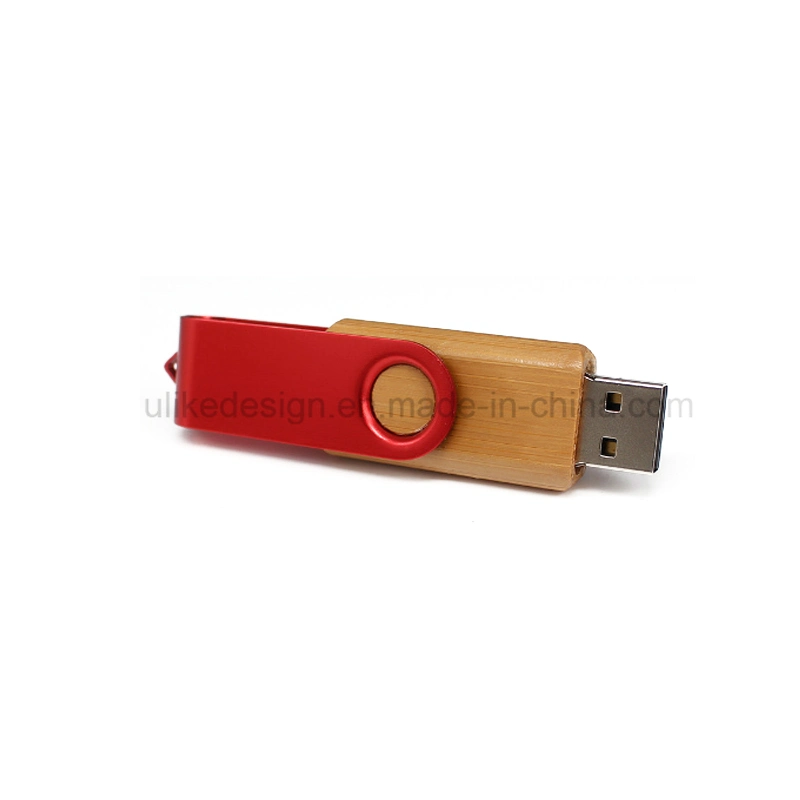 Promotional Swivel Customized USB Flash Drive/Pen Drive Wooden and Metal USB Pen Drive/USB Disk/USB Pen Stick