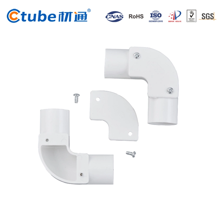 White Color Hft Inspection Tee with Cover PVC Electrical Conduit Fittings