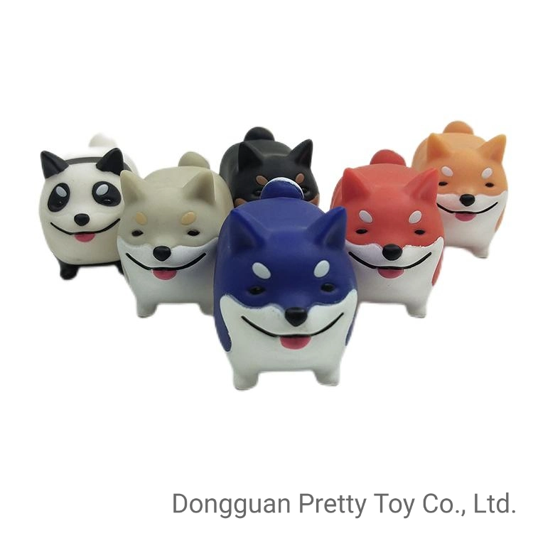 Custom Cheap Siberian Husky Cartoon Dog PVC Figure Toys