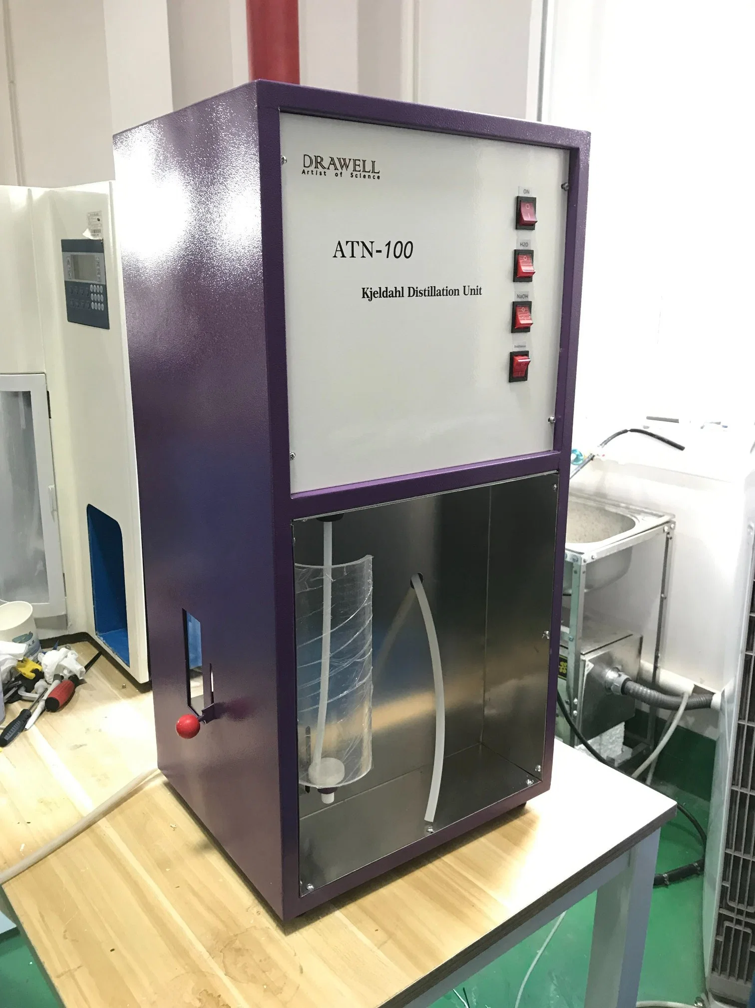 Dw-Atn-100 Drawell Semi-Auto Micro Nitrogen Price Distillation Apparatus Kjeldahl Protein Analyzer