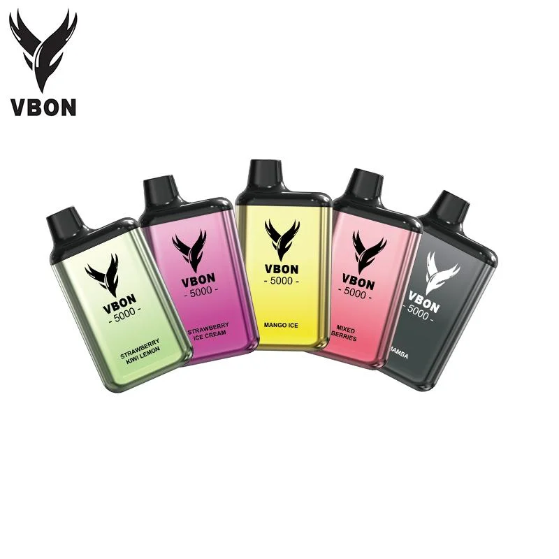 UE Vente à chaud Vbon Bar 5000 Puffs E-jucy Flavor20 disponible E-cigarette Vape