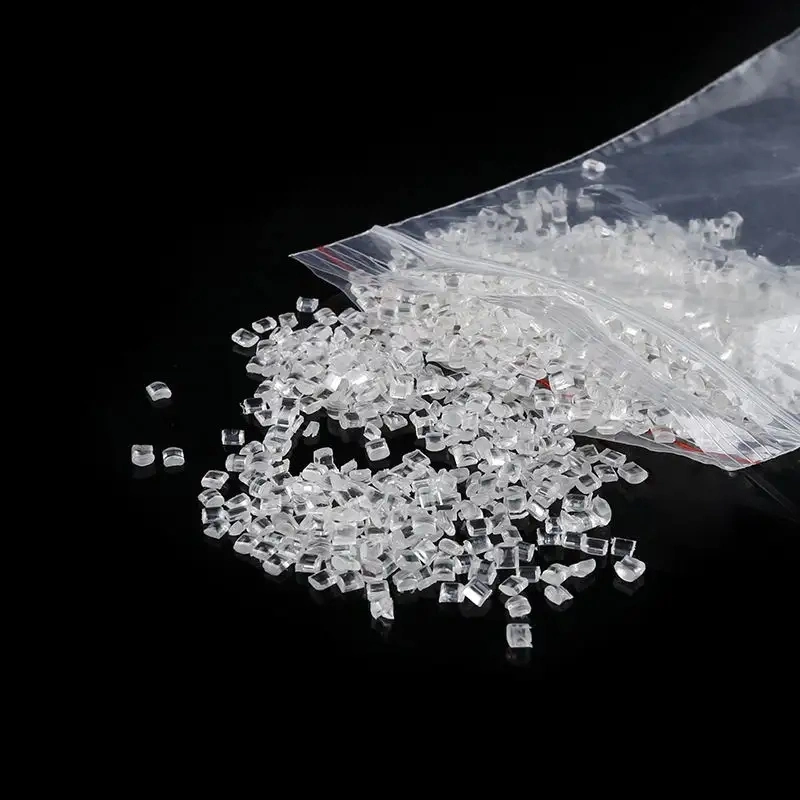 Fábrica China Venta directa PC resina partículas de plástico Titanio Blanco Partículas de plástico