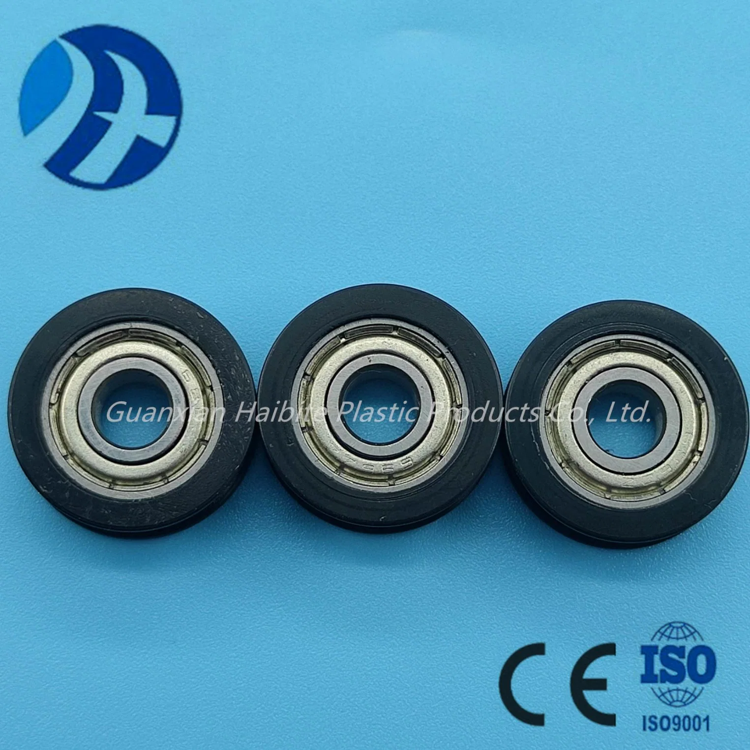 Durable Customized Nylon Size 6*19.7*6.2*17mm Plastic Pulley Wheel