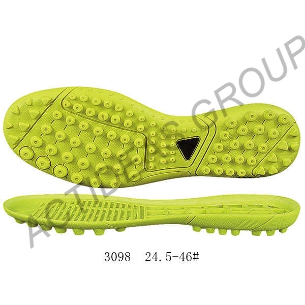 A mais recente sola exterior desportiva com sola exterior de futebol Style Man Sole Football Sneakers Chuteiras de futebol para interior futsal Soles