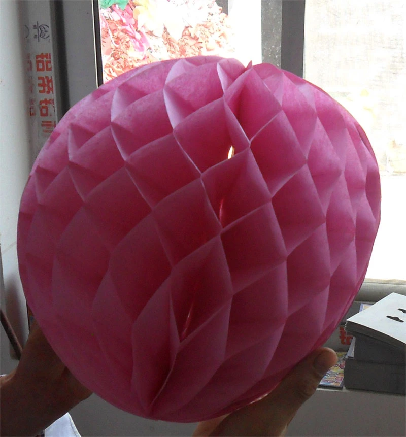 Tissue Paper Honeycomb Ball for Christmas Decoration