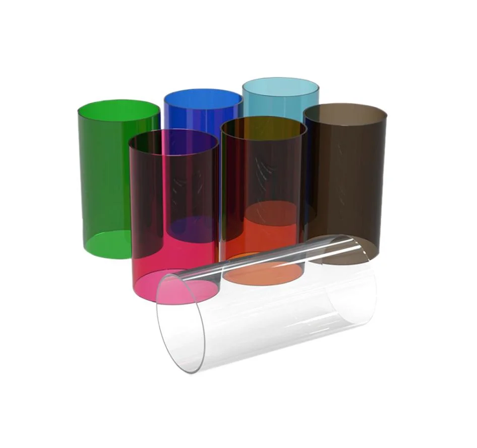 Processos termoplásticos de alta qualidade PC colorido em PVC PMMA plástico acrílico Tubo
