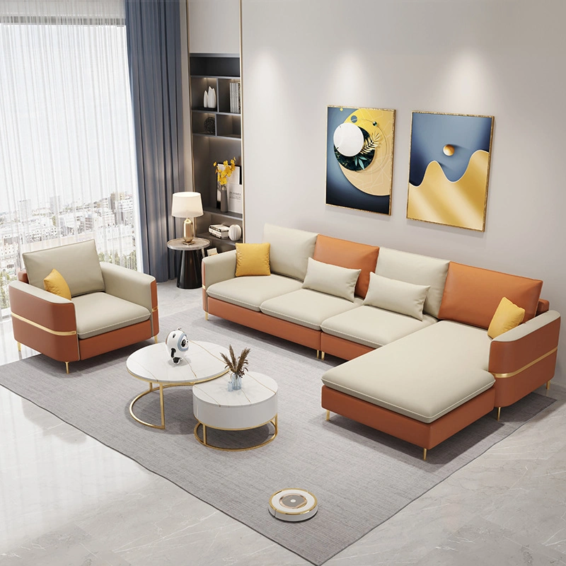 Moderno Living Room Furniture combinación modular Sofás modular Sofá largo Establecer