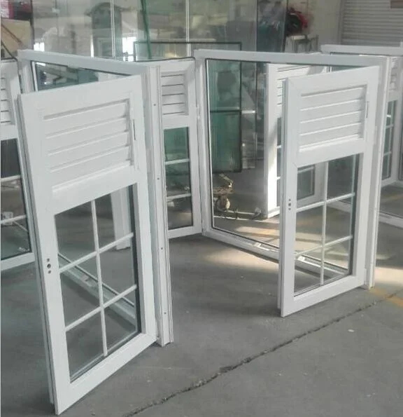 2023 Whole Sale 60 Series White Color Vinyl/Plastic/PVC Casement Glass Window