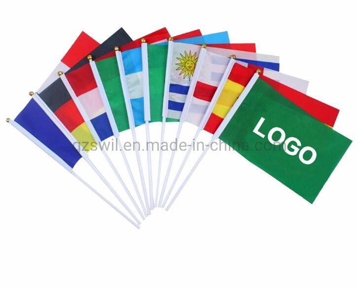 Display Digital Printing Polyester Fabric Fashion Flag Portable Hand-Flag