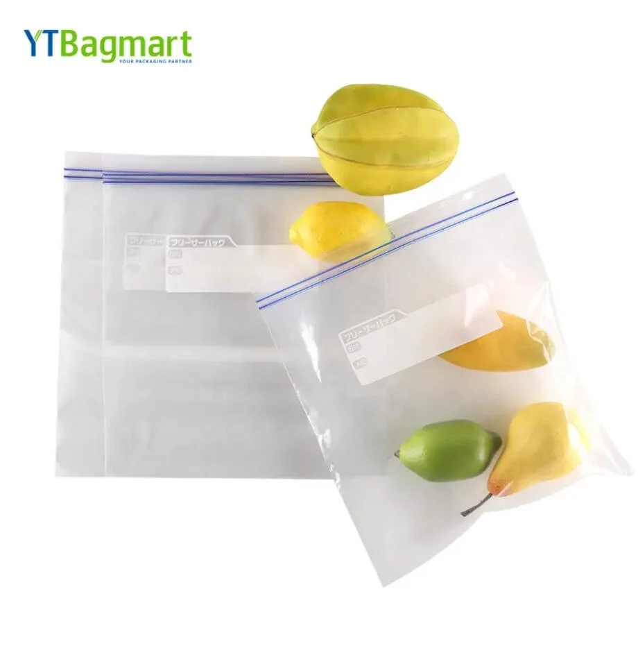 Customized Zip Pouch Bag Biodegradable Double Zipper Factory Price Food Bags Zip Bags Storage