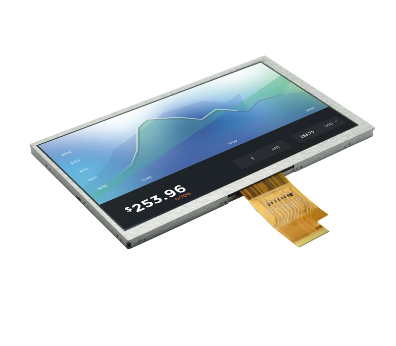 800X480 de 7 pouces haute luminosité écran TFT LCD ODM