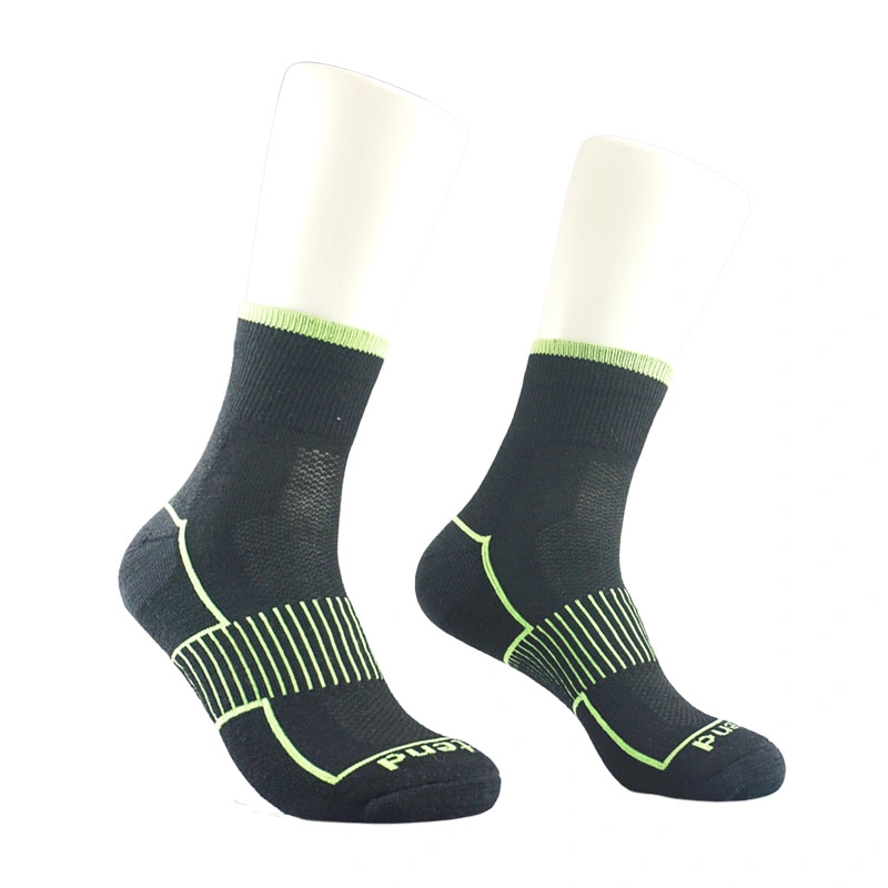 181087sk Air Mesh Ventilation Ankle Sports Socks Cushion Socks for Men