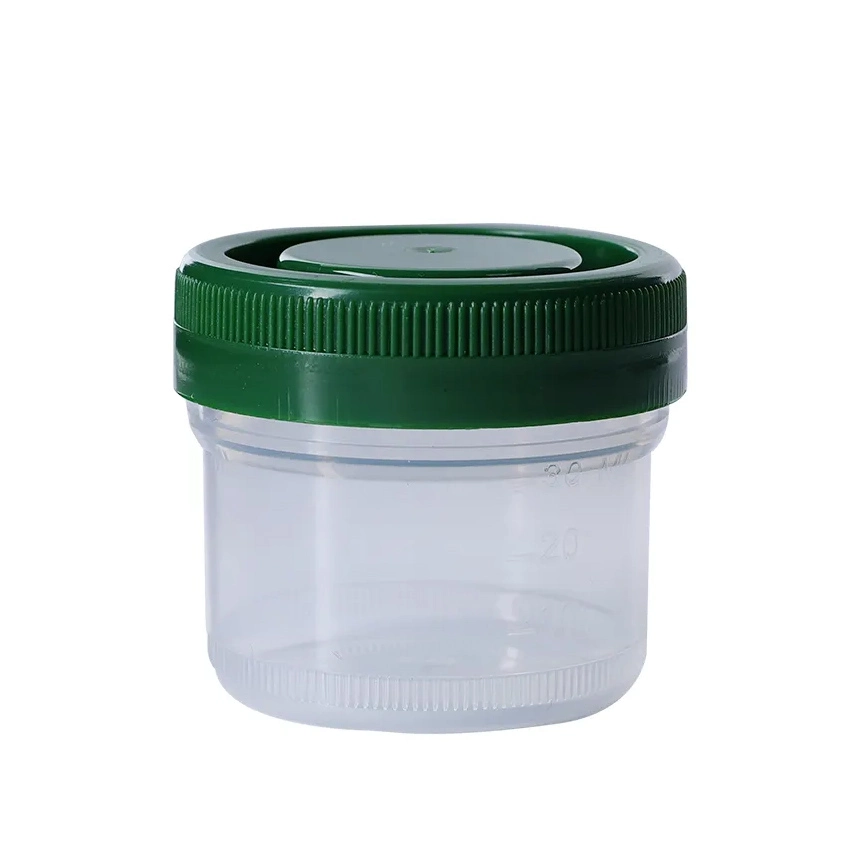 High quality/High cost performance  40ml 60ml 90ml 120ml Specimen Container Scale Plastic Formalin Sample Cup with Screw Top