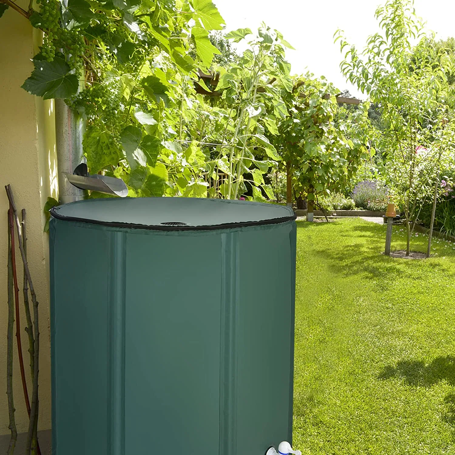 Portable Water Storage Container Rain Catcher Barrel Rainwater Collection System