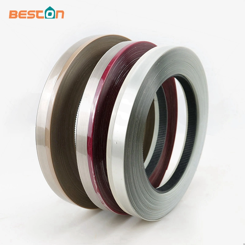 Plastic Cabinet Edging PVC Edge Banding Tape Rubber Wood Grain Edge Strips