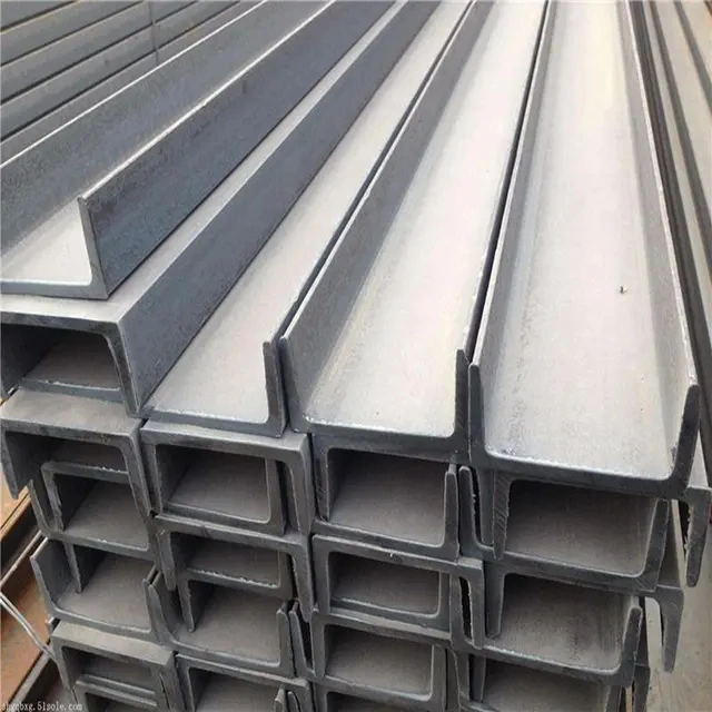 Hot Cold Rolled Mild Steel Profiles Gi Carbon Steel C U Channel with Galvanized Factory En S235jr S355jr A36 Ss400 Purlin Bended Structural Building Material