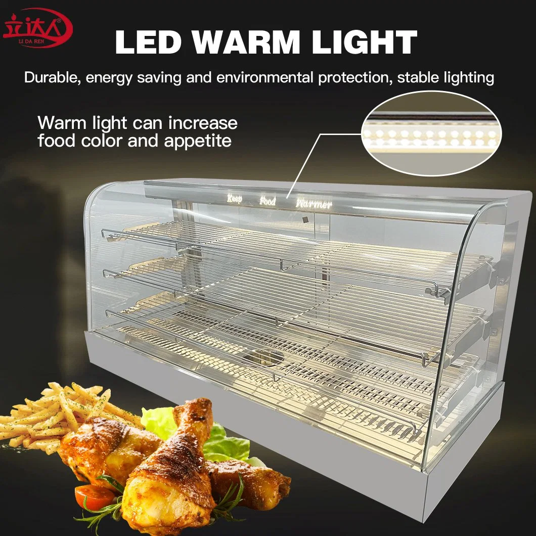 New Type Electric Food Warmer Display Showcase Food Heater Food Warmer Display Counter