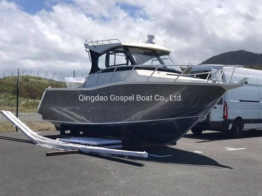 Gospel Boat Fishing Cabin - 7.5m/25FT Profisher Welded Aluminum Fishing Boat with Toilet & Ballast Tank