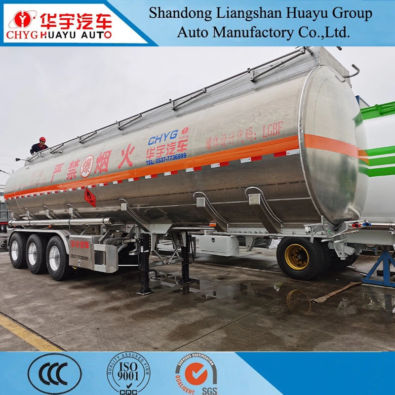 3Axle Single compartiments 42.5 m3 Diesel Fuel Oil Aluminum Alloy Camion-citerne semi-remorque remorque