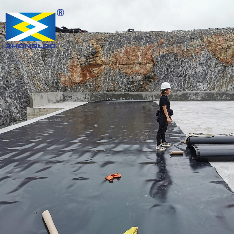 Revestimiento impermeable HDPE Geomembrane Fish Pond Liner Dam