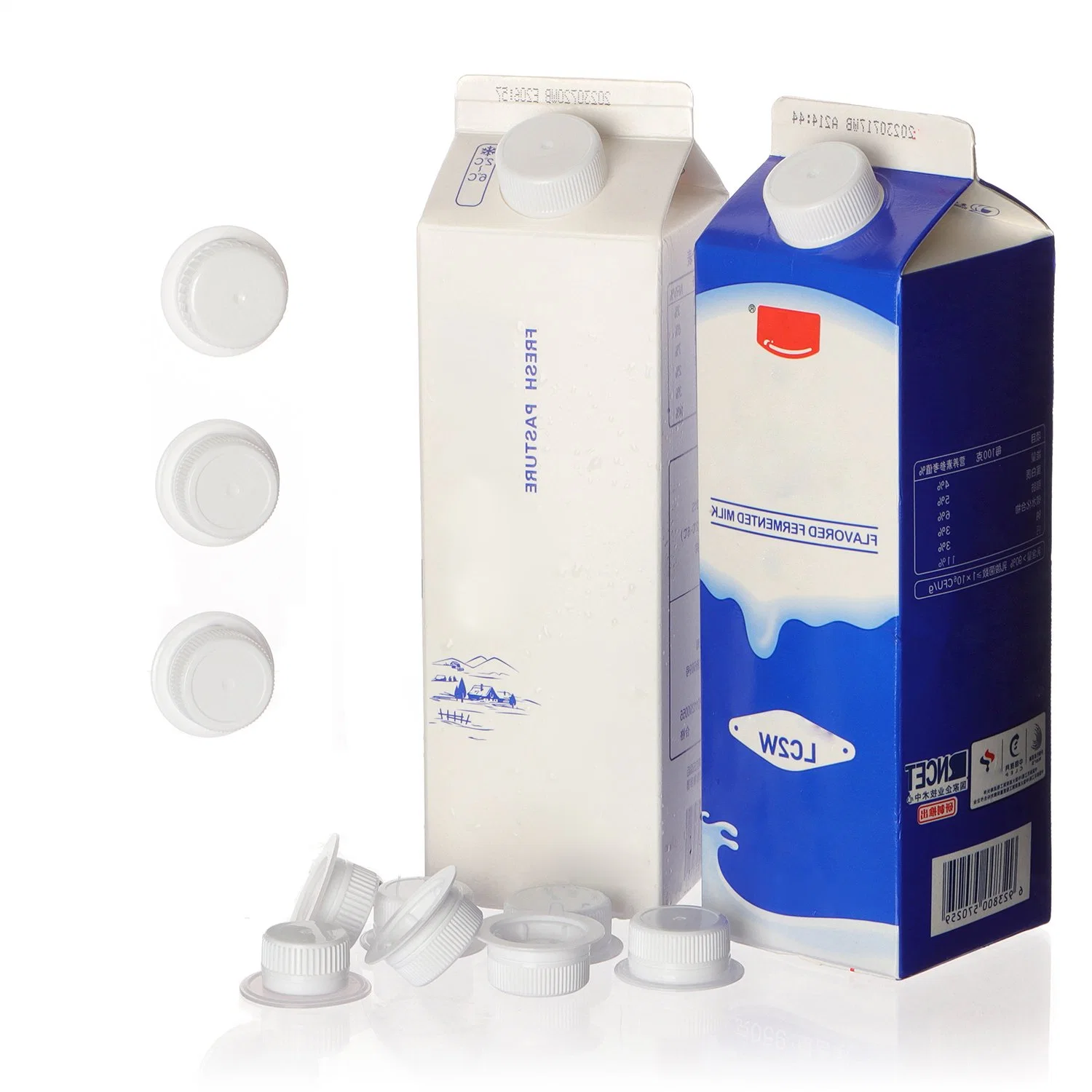 Manufacturer Liquid Packaging Helicap for Beverage Juice Milk Caps Automatic Aseptic Filling