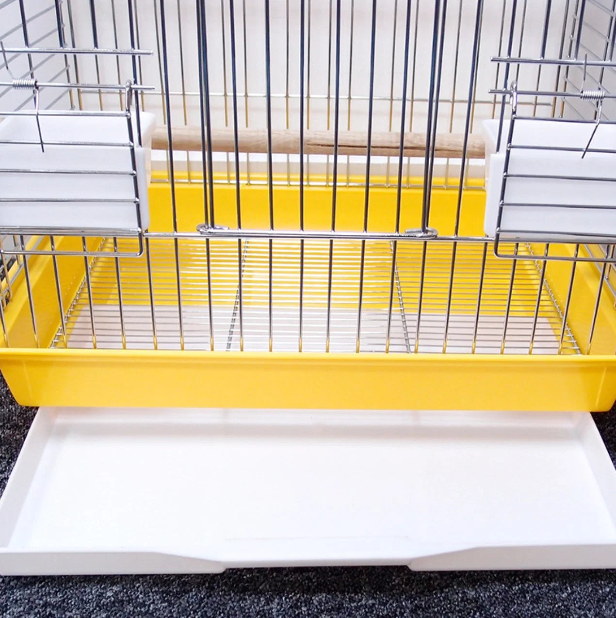 Galvanized Metal Breeding Iron Stainless Steel Small Portable Parrot Lovebird Cockatiels Cage Birds with Drawer