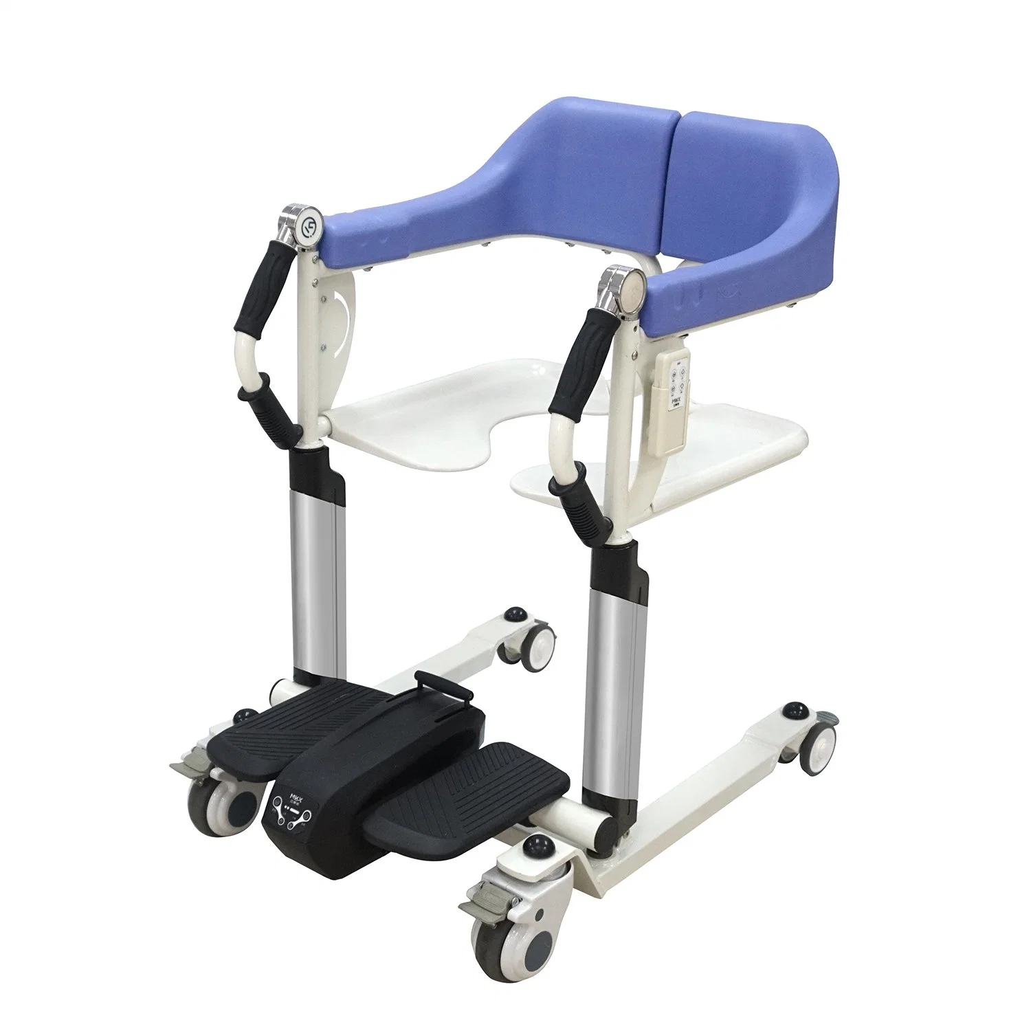 Transport Lightweight Thick Steel Frame, Height Adjustable Wheel Chair