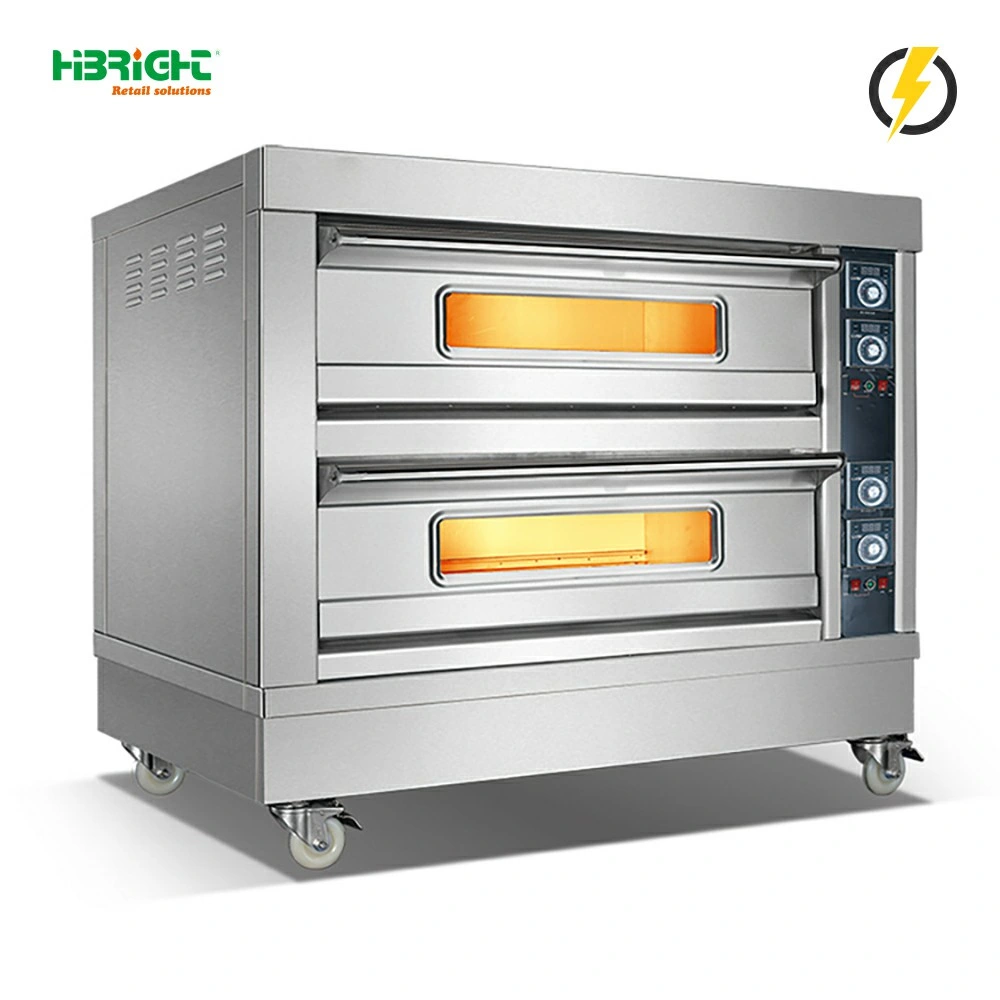 Baking Food Making Machine Commercial Kitchen Bakery Equipment Electric Deck Oven