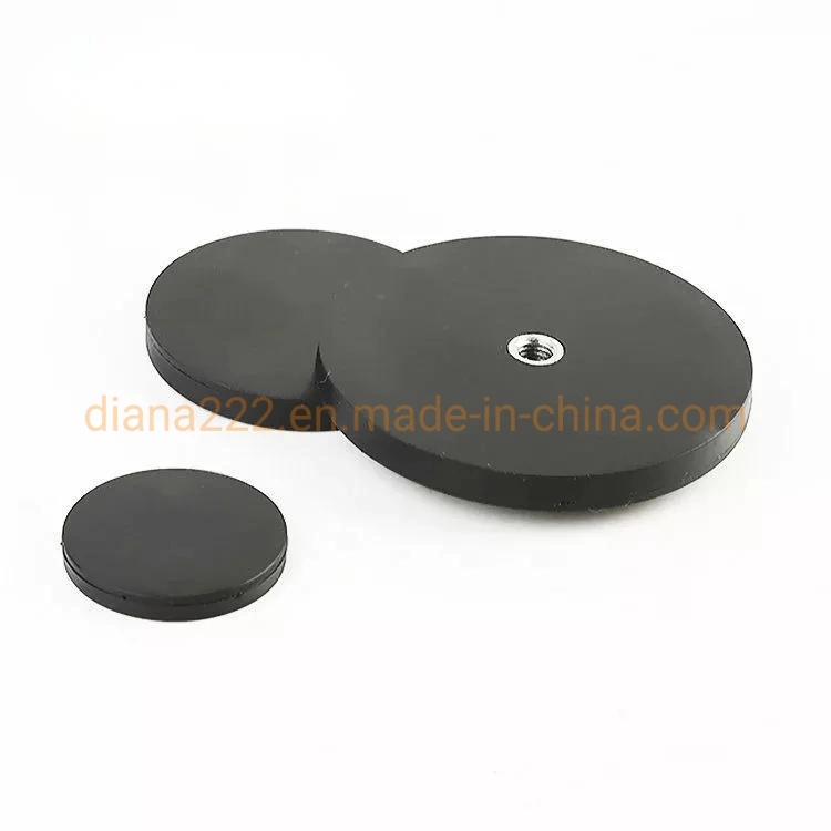 D88mm Rubber Coated Neodymium Magnet/Pot Magnet Rubber Base